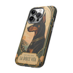 Doberman Art Deco 'La Dolce Vita' Phone Case | Vintage Dog Design