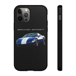 1996 C4 Grand Sport Phone Case | Blue White Sports Car Design