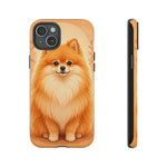 Pomeranian Tiny Fox Fluffy Art Tough Phone Case