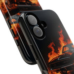Black Charger Classic Muscle Flames Tough Phone Case Cover Gift