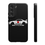 R34 Skyline Japanese Flag Race Car Phone Case | JDM GT-R Tough Cover