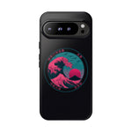 Great Dream Wave Circular Badge Vaporwave Phone Case – Japanese Aesthetic