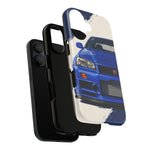 R34 Skyline GT-R Bayside Blue Tough Phone Case for 90s JDM Fans