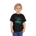 1956 Chevy 3100 Toddler T-Shirt – Aqua Classic Pickup Graphic Tee