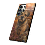 Border Terrier Earthy Watercolor Art Tough Phone Case