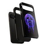 Glitch Sad Face Phone Case, Anime Melt Static Tough Cover