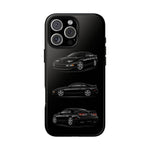 Black 300ZX Sports Car Tough Phone Case - Multi View