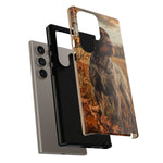 German Wirehaired Pointer Autumn Art Tough Phone Case