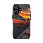 Orange C8 Z06 Flat Plane V8 Speed Art Tough Phone Case