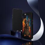 Doberman Bandana Portrait Tough Phone Case - Color Splash
