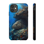 Grouper Reef Phone Case, Sunbeam Ledge Marine Art Tough Cover