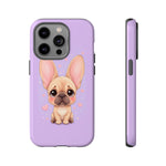 French Bulldog Bat Ears Kawaii Pet Dog Art Tough Phone Case