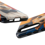 Dapper Terrier Portrait Tough Phone Case - Color Block Art