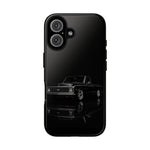 Black Classic C10 Truck Phone Case | Vintage Pickup Reflection, Minimal Auto Design