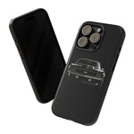 1969 Camaro Black Restomod Front Tough Phone Case Cover Gift