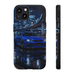 Skyline GT-R R34 Bayside Blue Tokyo Night Art Tough Phone Case