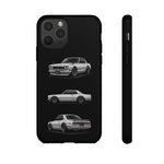 Silver Hakosuka Skyline Classic Sports Car Tough Phone Case for JDM Fans