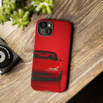 Red Miata Phone Case, NA MX5 90s JDM Roadster Tough Cover