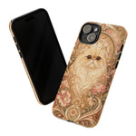 Persian Cat Floral Art Nouveau Tough Phone Case