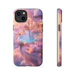 Floating Pool Deck Phone Case, Pastel Cloud 3D Render Cover