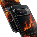 Black Charger Classic Muscle Flames Tough Phone Case Cover Gift