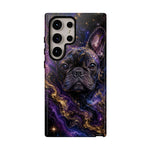 French Bulldog Galaxy Marble Art Tough Phone Case