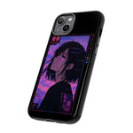 Melancholy Anime Girl Phone Case Vaporwave Tough Case