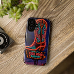Neon Cowboy Boot phone case | High Noon Saloon design