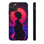 Neon Geisha Silhouette Phone Case | Tough Cover