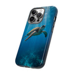 Sea Turtle Ocean Scene phone case | underwater marine life tough cover