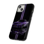 R33 Skyline Phone Case, Purple 97 JDM Sports Car Stripe Studio Cover