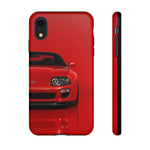 Red Supra Phone Case, MK4 90s JDM Legend Tough Protective Cover for Men