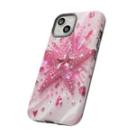 Pink Glitter Star Tough Case | Sparkle Phone Case