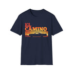 El Camino Retro Sunset Car T-Shirt Classic Utility Graphic Tee