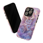 Cherub Cloud Throne Phone Case, Pastel Marble 3D Render Cover