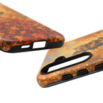 Yorkshire Terrier Jumping in Autumn Leaves Tough Case | Fall Dog Phone Cover