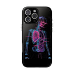 Neon Anatomical Skeleton Phone Case | Internal Displacement Art