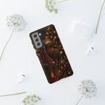 Tabby Cat on Christmas Tree phone case | Tough Case