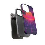 Classic Grid Sunset Vaporwave Art Tough Phone Case