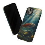 Salmon River Fishing Phone Case, Sunlit Current Cover