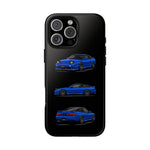 Blue 180SX JDM Sports Car Phone Case Tough Multi View