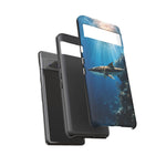 Cobia Reef Phone Case, Shaft of Light Ocean Fishing Tough Cover