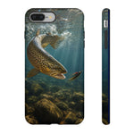 Brown Trout Streamer Phone Case Freshwater Fishing Gift for Anglers