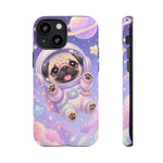 Cute Astronaut Pug Phone Case | Space Puppy Galaxy Stars