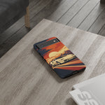 Retro Sunset Countach phone case | Sports car tough cover