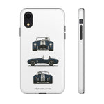 1966 Cobra Blue White Stripe Roadster Tough Phone Case Cover