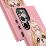 Shih Tzu Princess Kawaii Chibi Puppy Pet Dog Art Tough Phone Case