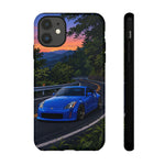 350Z Touge Blue Sports Car Road Sunset JDM phone case | Tough Cover
