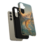 Leaping Golden Trout Lake Scene phone case | Tough Cover
