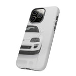 White MK4 Supra Phone Case, Retro 90s JDM Tough Cover for Car Enthusiasts